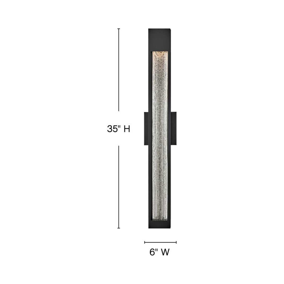Vapor Outdoor Wall Light - line drawing.