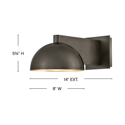 Vargas Wall Light - line drawing.