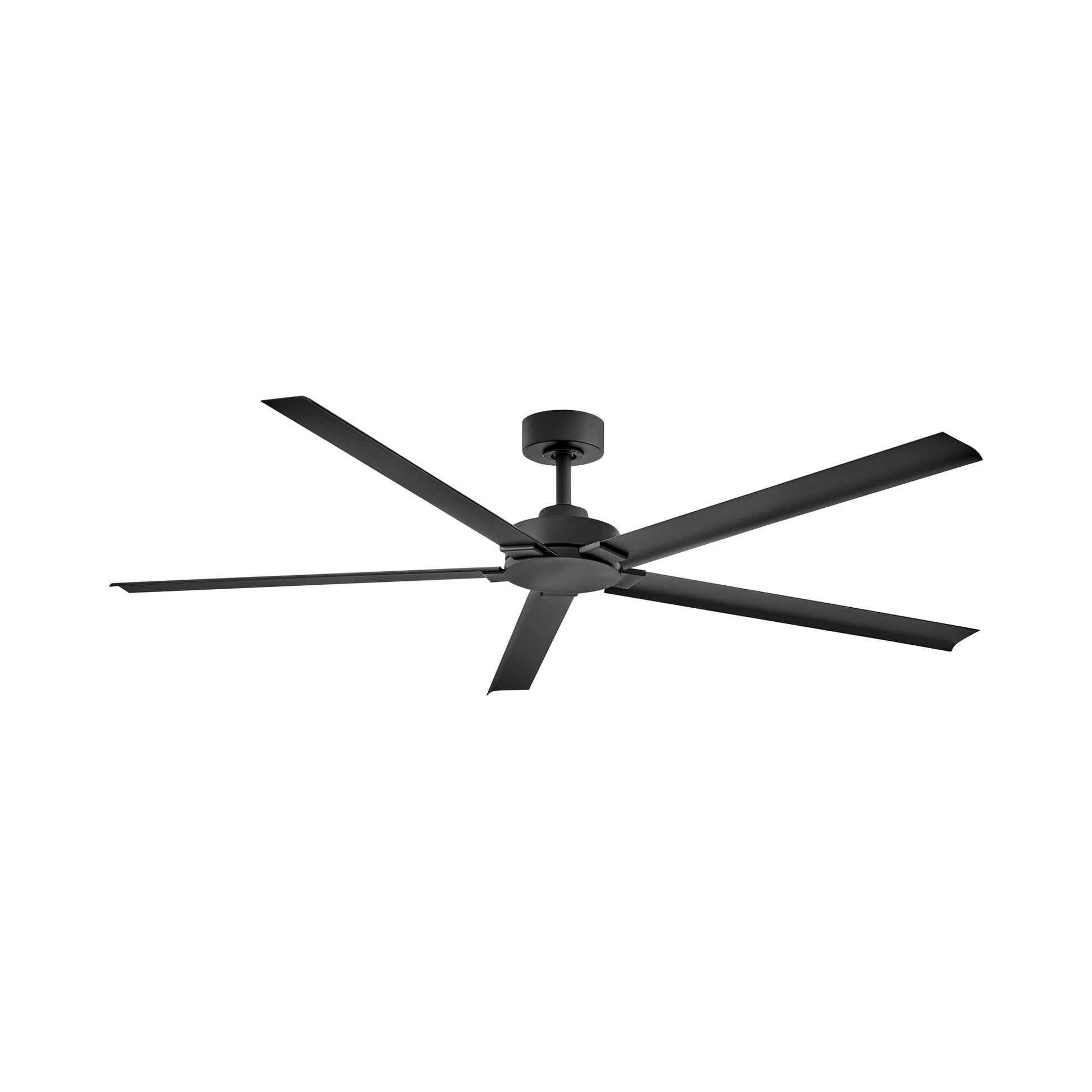 Vento Outdoor Smart Ceiling Fan in Matte Black.