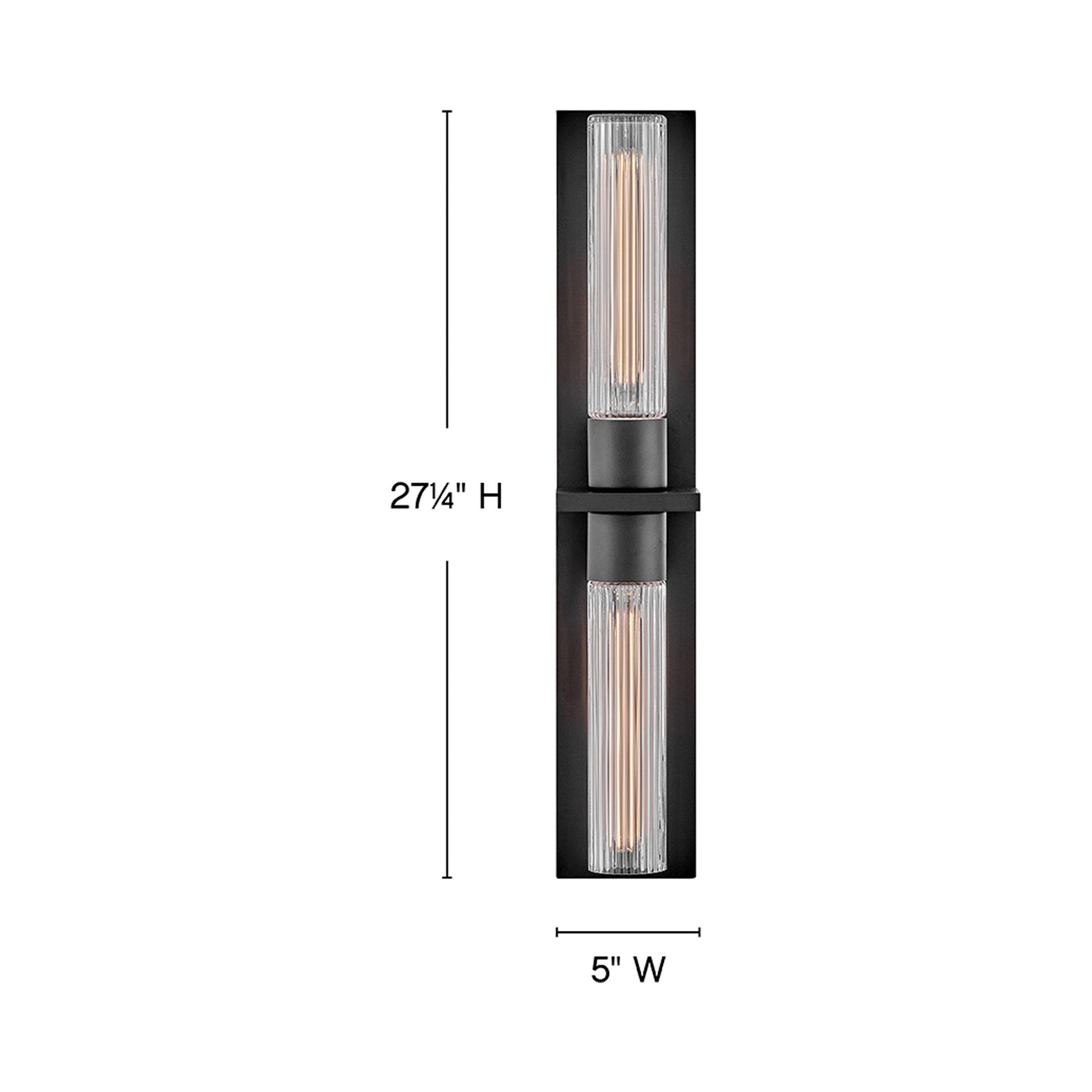 Voight Outdoor Wall Light - line drawing.