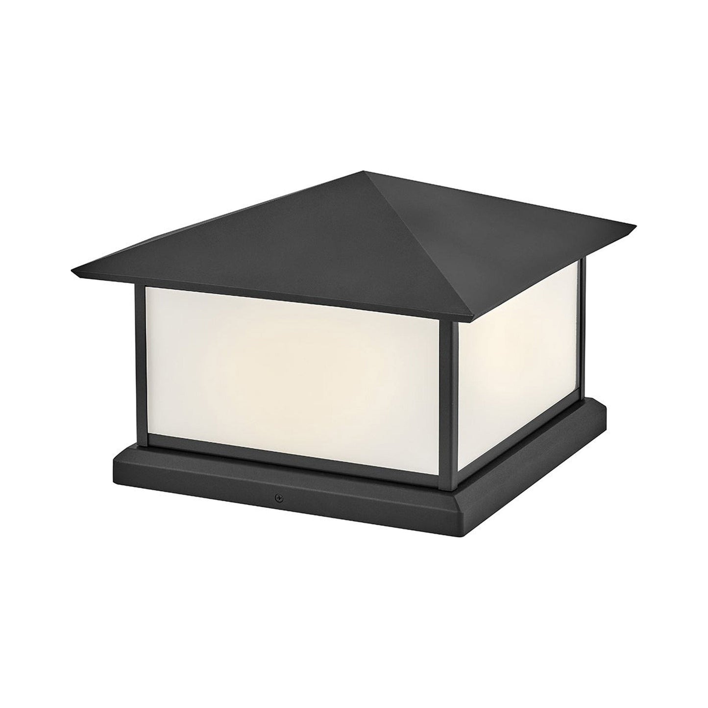Walter Outdoor Pier Mount Light in Textured Black.