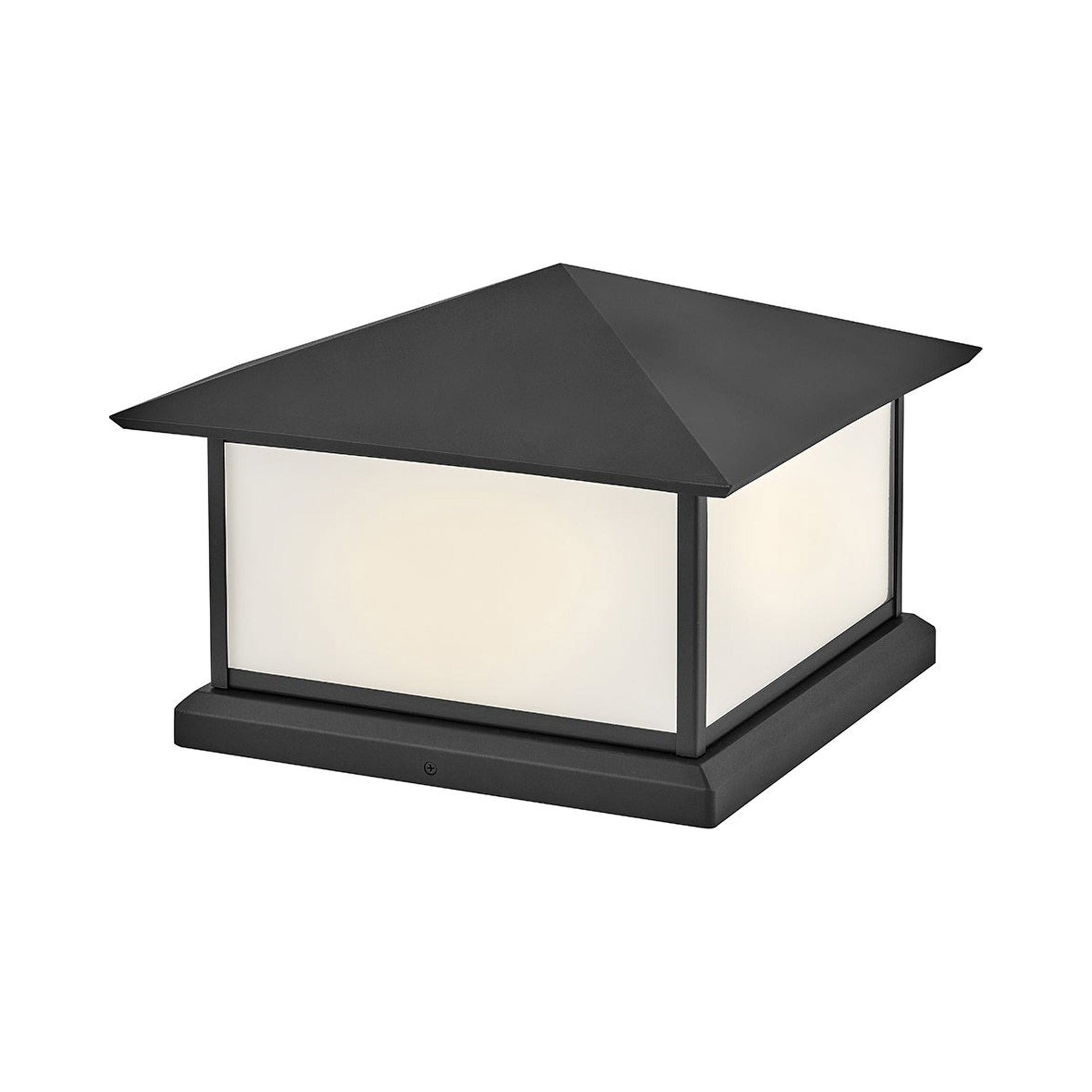 Walter Outdoor Pier Mount Light in Textured Black.