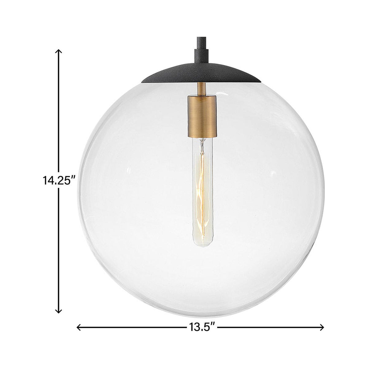 Warby Pendant Light - line drawing.
