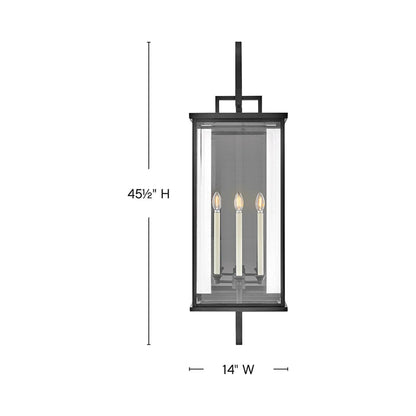 Weymouth 20019 Outdoor Wall Light - line drawing.