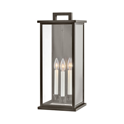 Weymouth Outdoor Wall Light in Oil Rubbed Bronze (22-Inch).