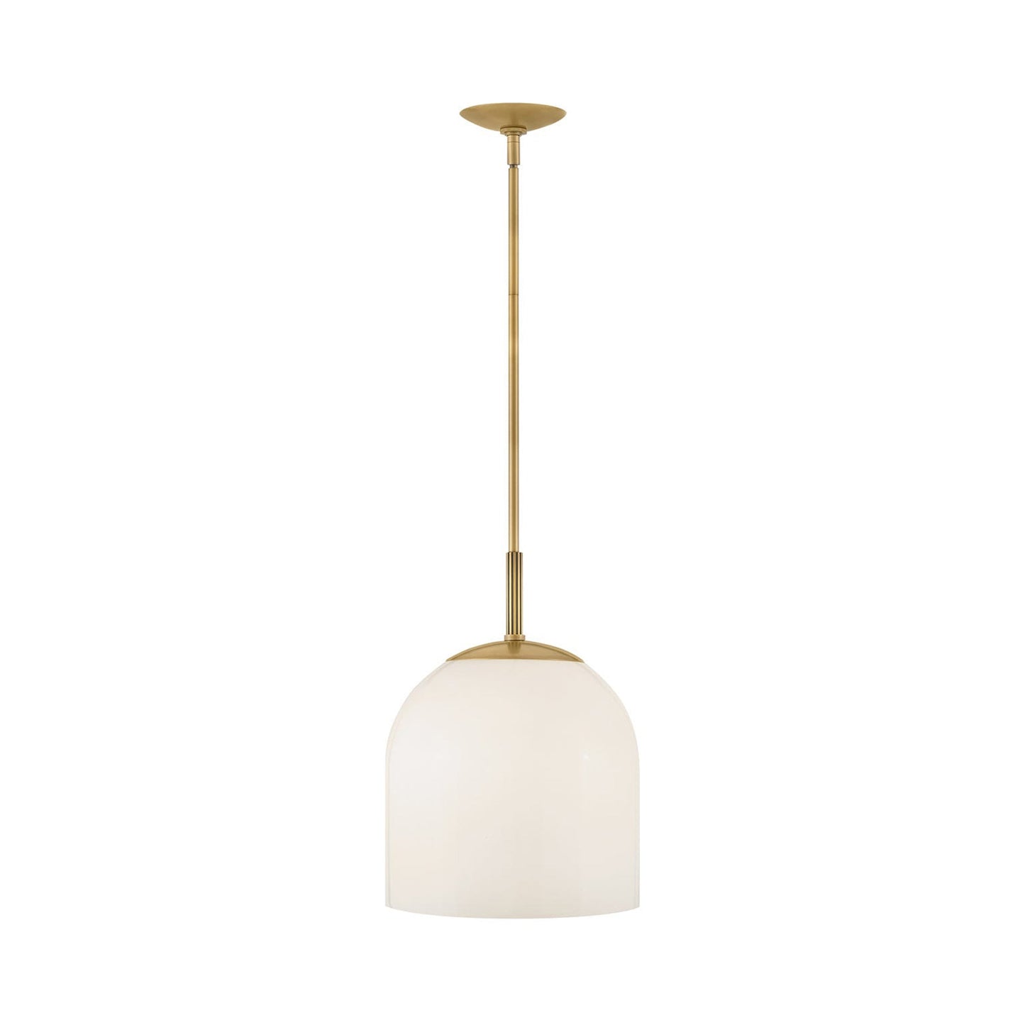 Willa Pendant Light in Heritage Brass.