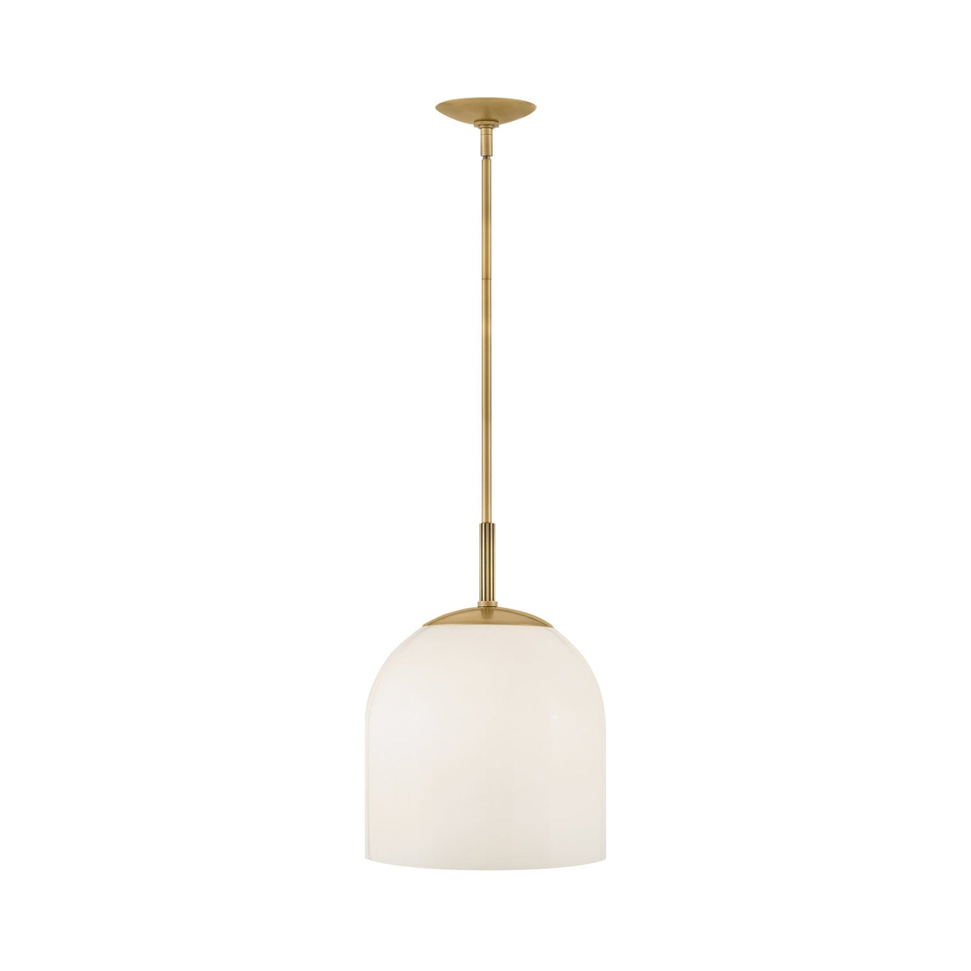 Willa Pendant Light in Heritage Brass.