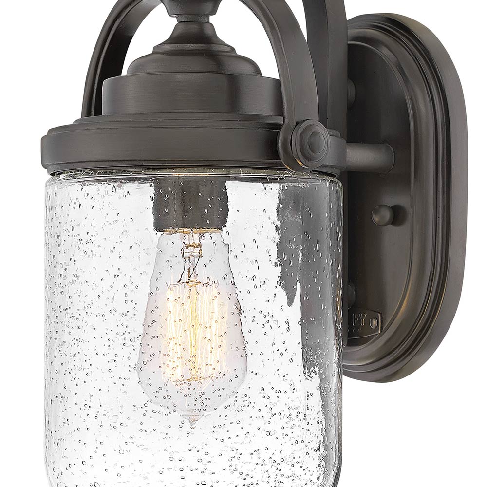 Willoughby Outdoor Wall Light in Detail.