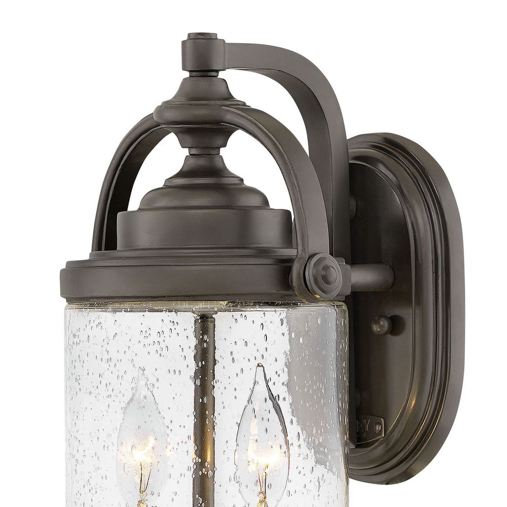 Willoughby Outdoor Wall Light in Detail.