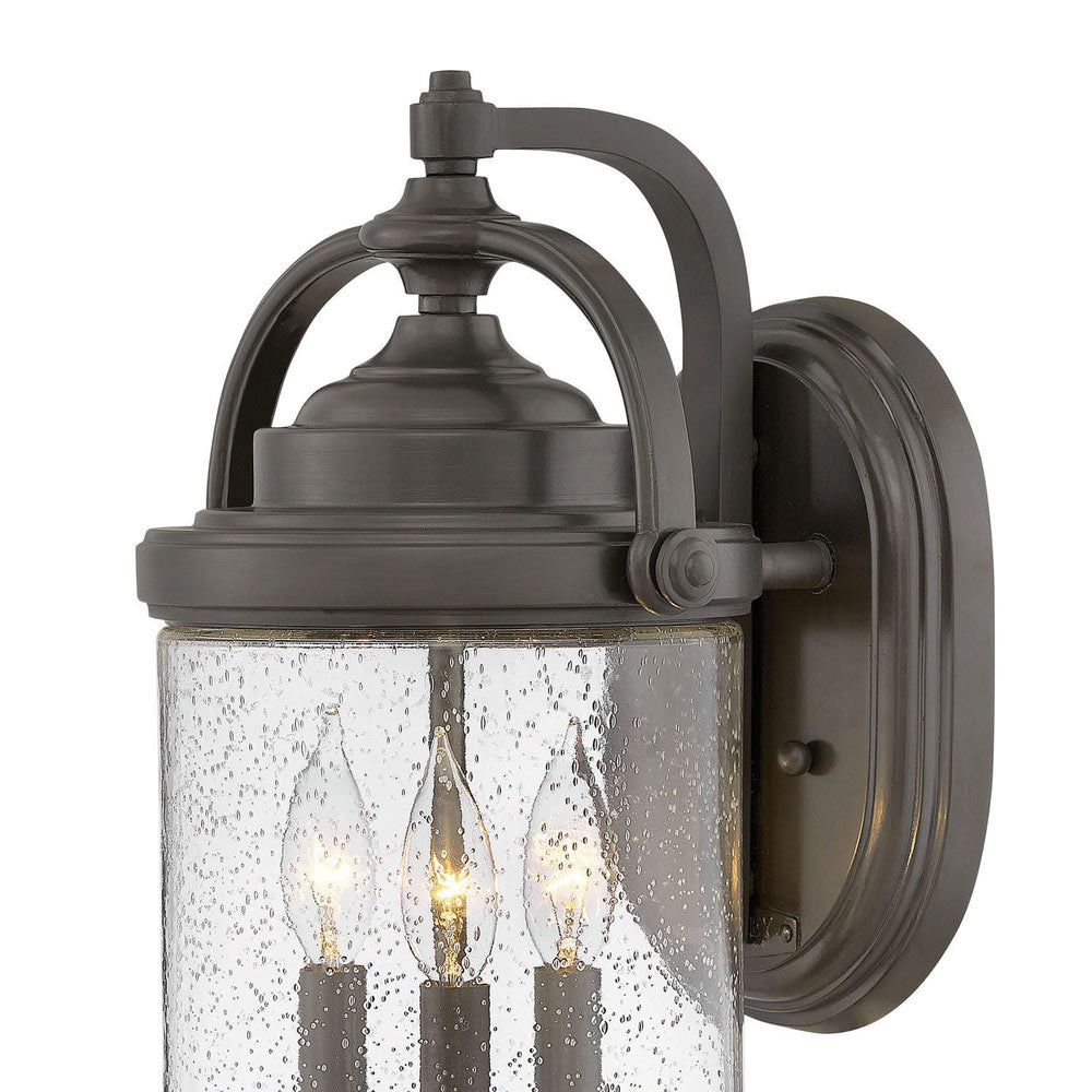 Willoughby Outdoor Wall Light in Detail.
