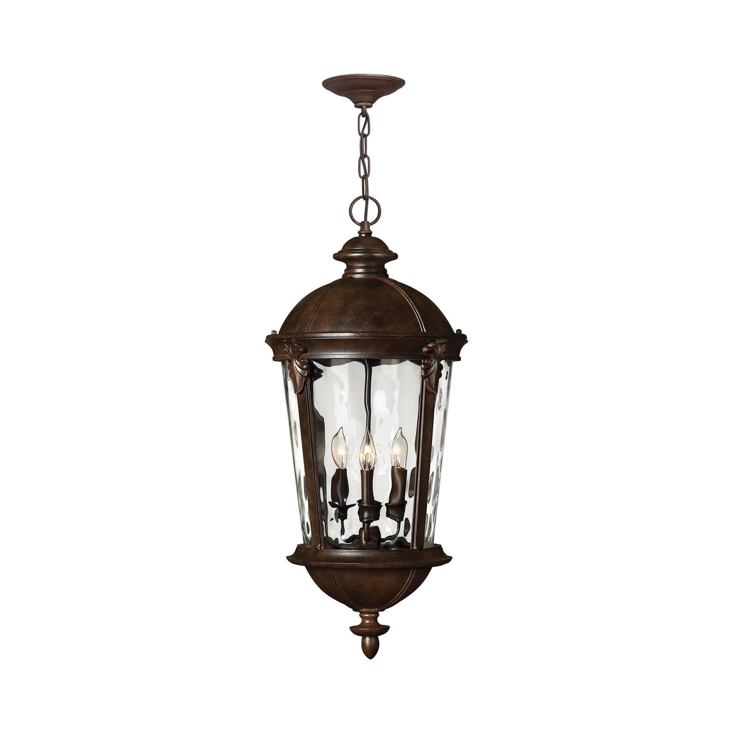 Windsor Outdoor Pendant Light in River Rock.