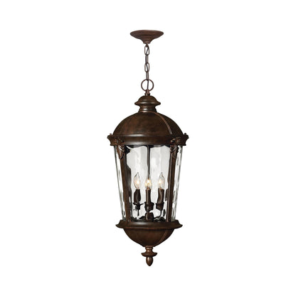 Windsor Outdoor Pendant Light in River Rock.