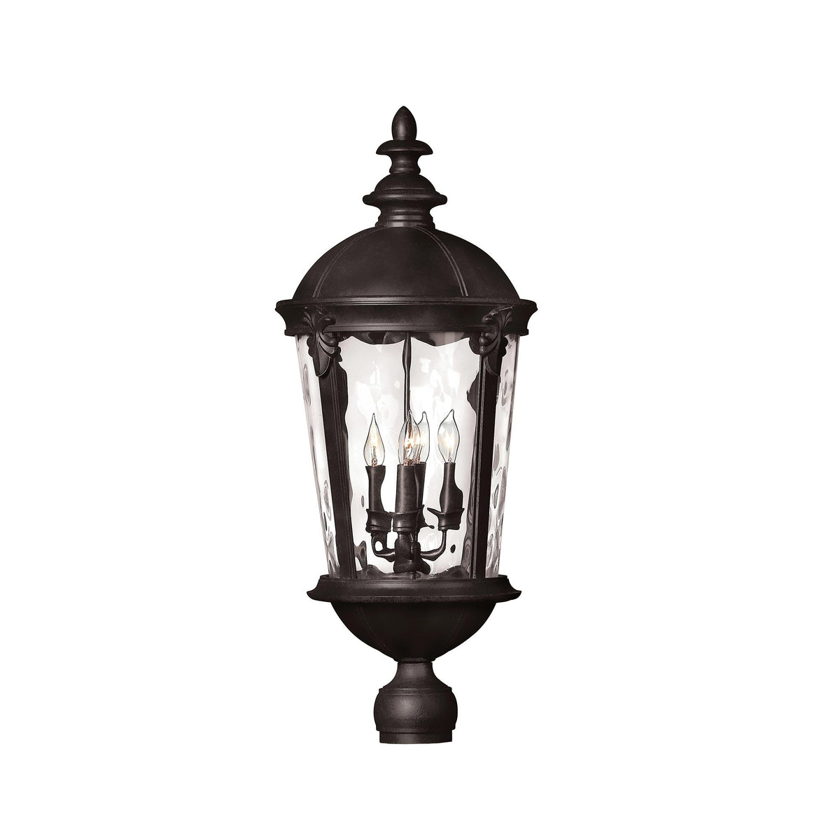 Windsor Outdoor Post Light in Black (30-Inch).