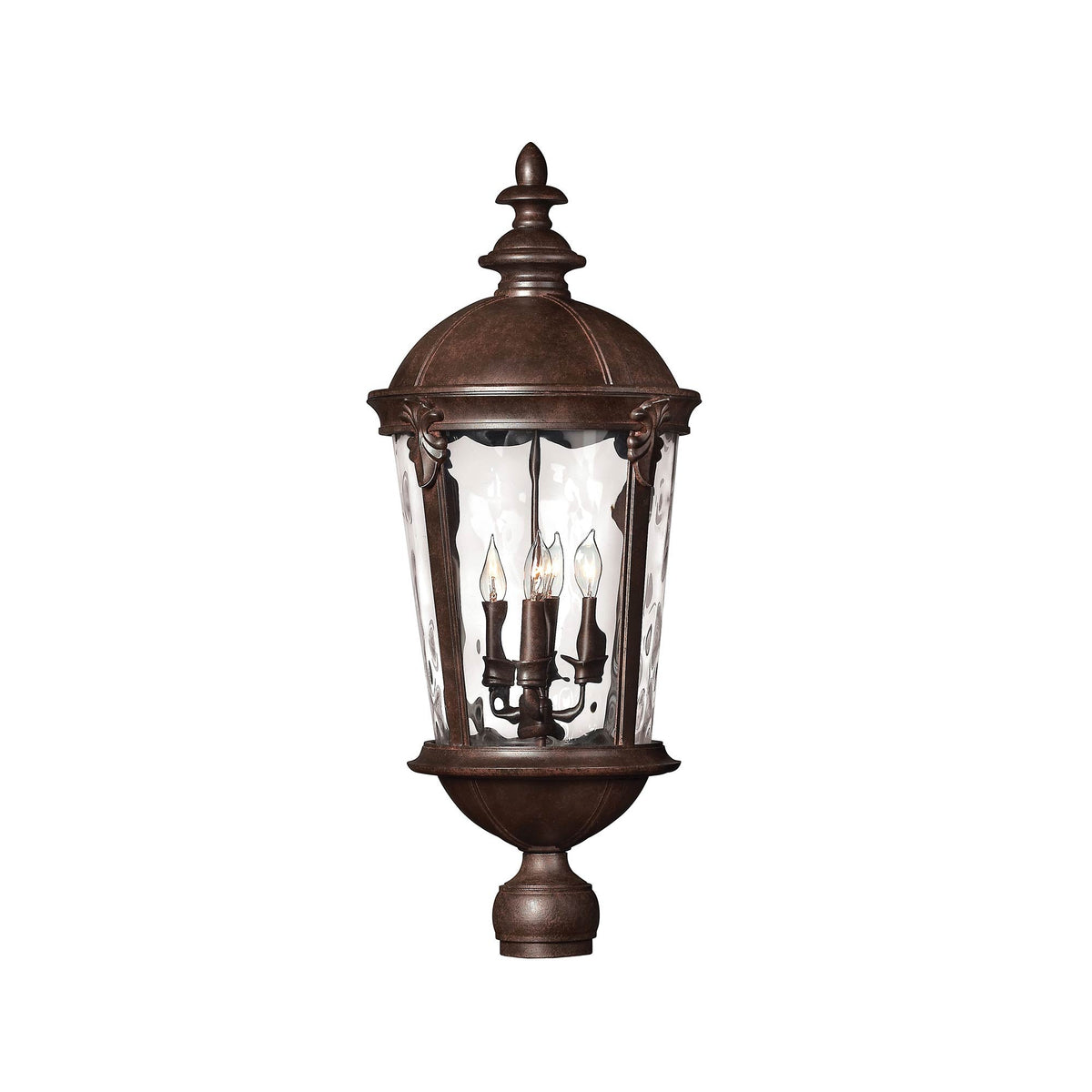 Windsor Outdoor Post Light in River Rock (30-Inch).