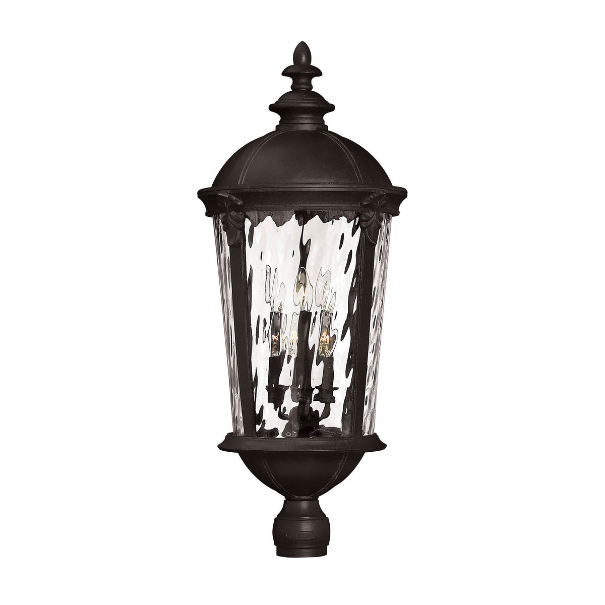 Windsor Outdoor Post Light in Black (34.75-Inch).