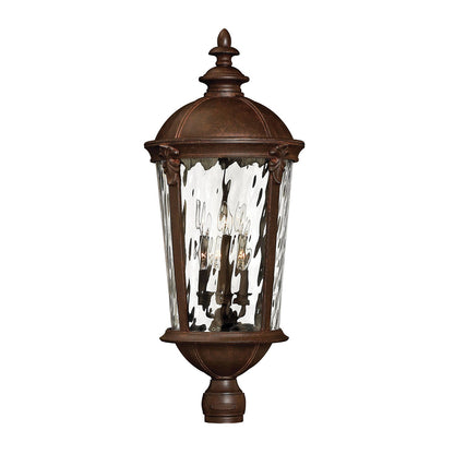 Windsor Outdoor Post Light in River Rock (34.75-Inch).
