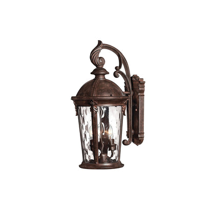 Windsor Outdoor Wall Light in River Rock (20.75-Inch).