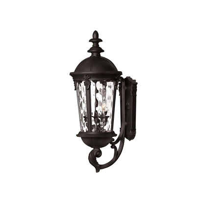 Windsor Outdoor Wall Light in Black (25.5-Inch).