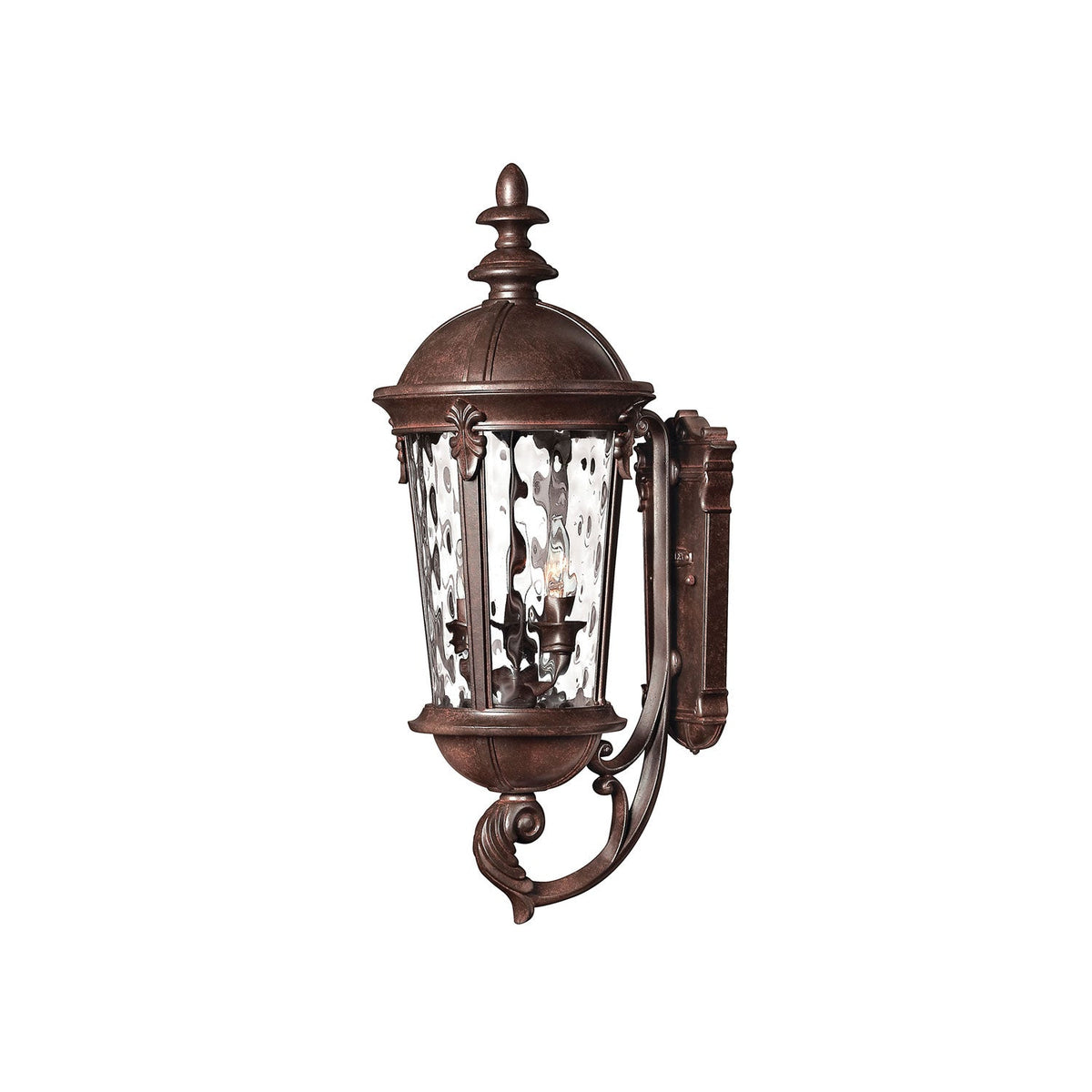 Windsor Outdoor Wall Light in River Rock (25.5-Inch).