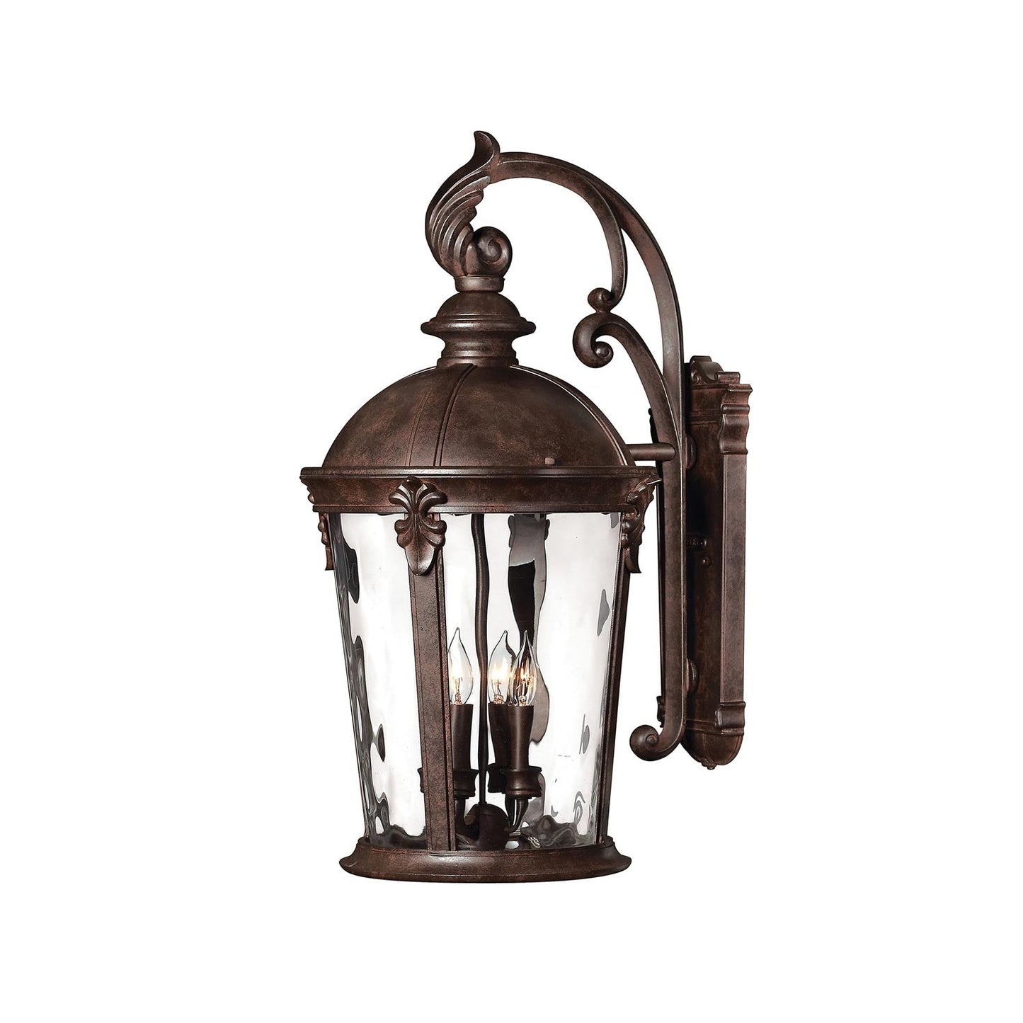 Windsor Outdoor Wall Light in River Rock (25.75-Inch).