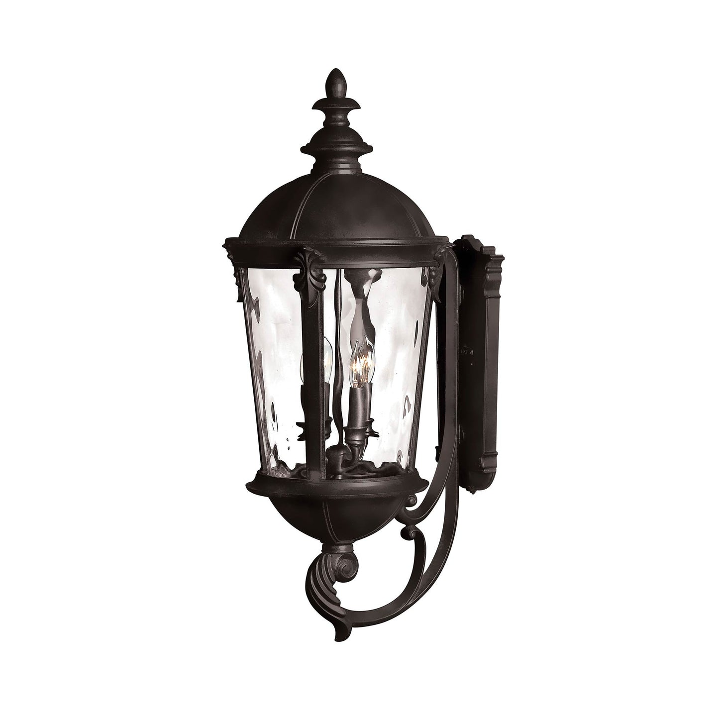 Windsor Outdoor Wall Light in Black (32-Inch).