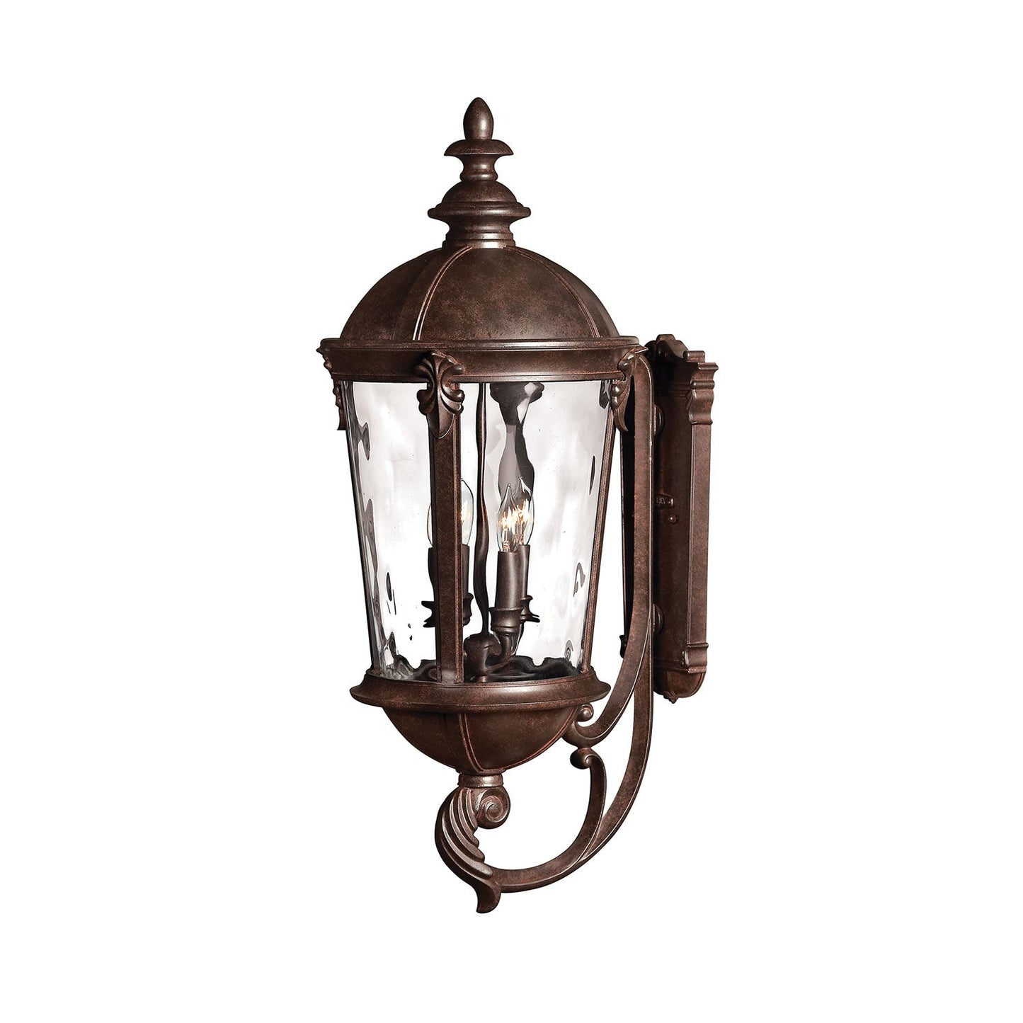 Windsor Outdoor Wall Light in River Rock (32-Inch).