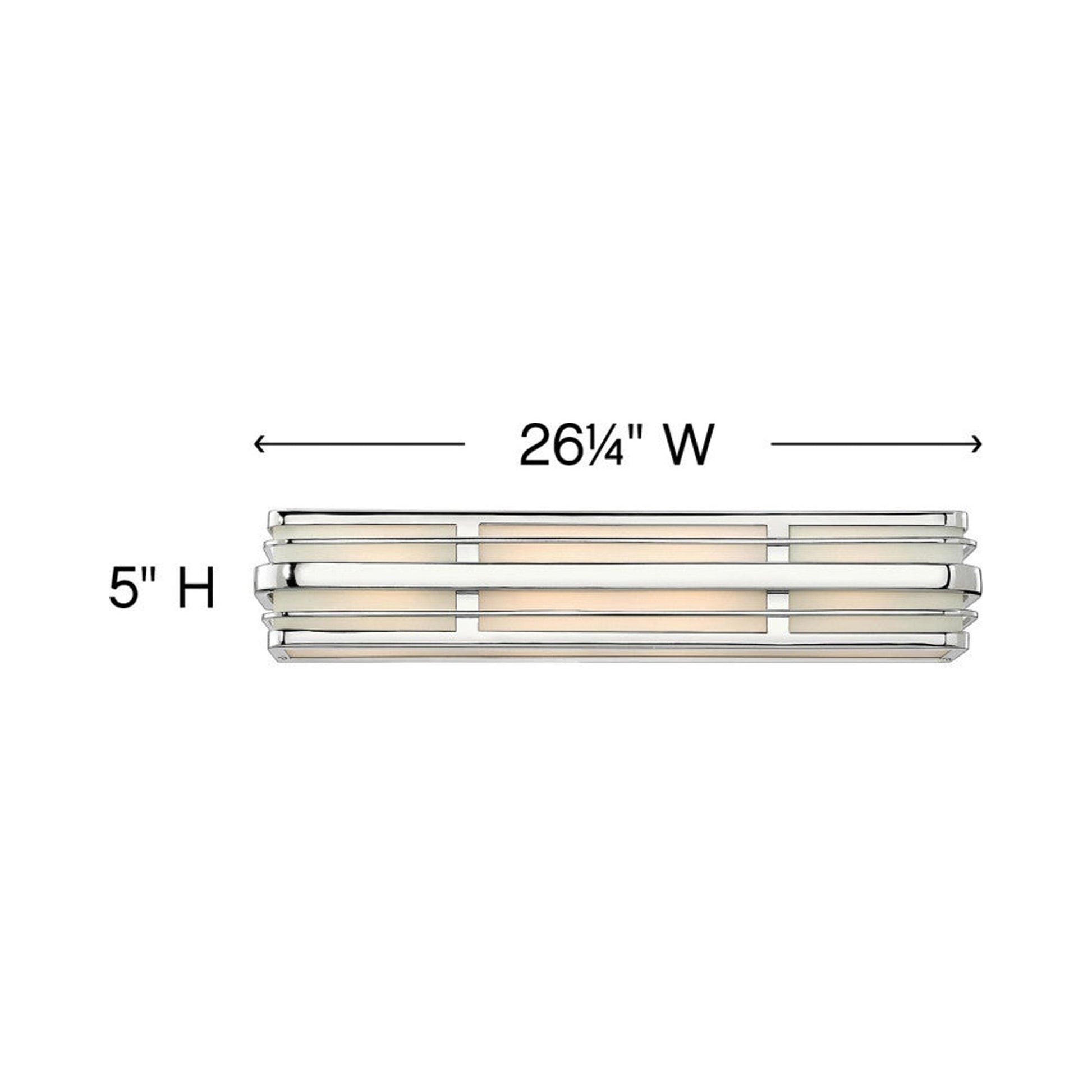 Winton Bath Vanity Light - line drawing.