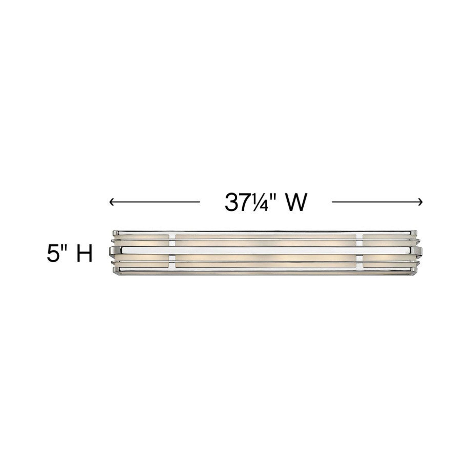 Winton Bath Vanity Light - line drawing.