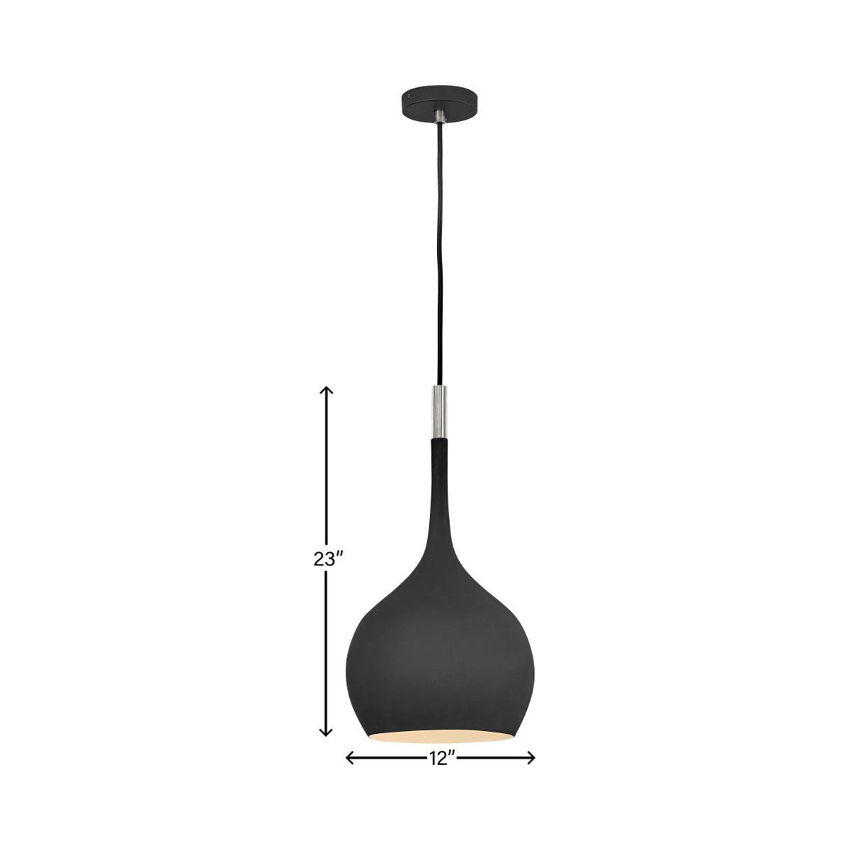 Ziggy Pendant Light - line drawing.