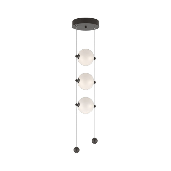 Abacus 3-Light LED Pendant Light in Oil Rubbed Bronze (Opal Glass).