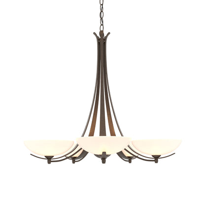 Aegis Chandelier in Bronze.