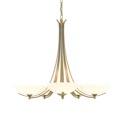Aegis Chandelier in Modern Brass.