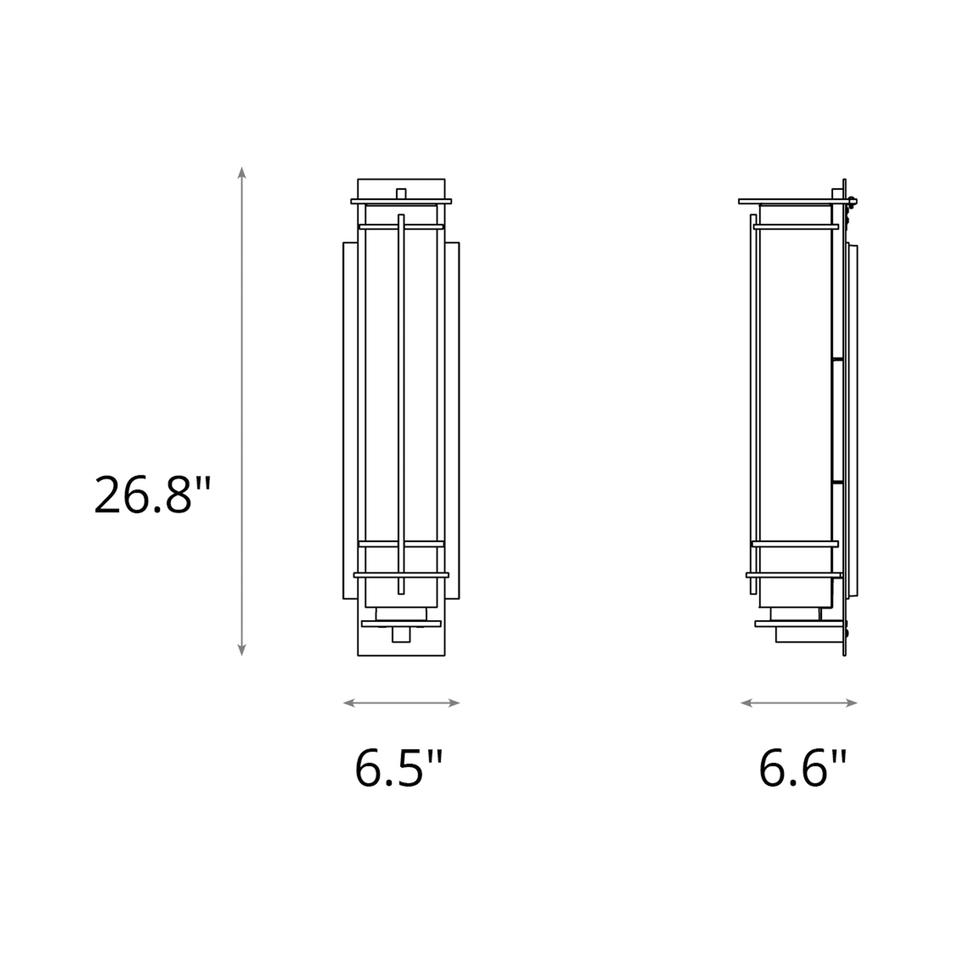 After Hours Outdoor Wall Light - line drawing.
