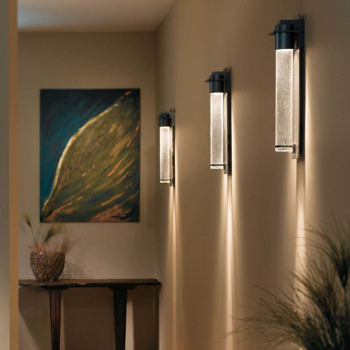 Airis Dark Sky Friendly Outdoor Wall Light in hallway.