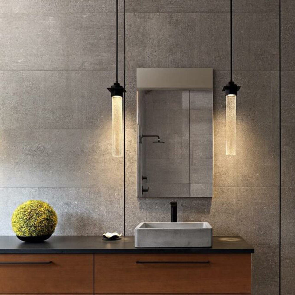 Airis Mini Pendant Light in bathroom.