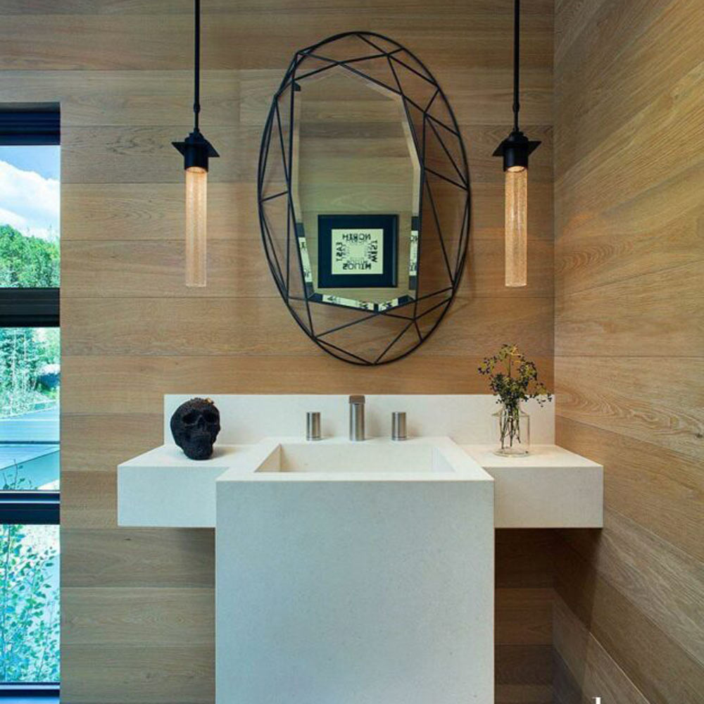 Airis Mini Pendant Light in bathroom.