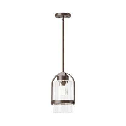 Alcove Outdoor Pendant Light in Coastal Bronze (Clear Glass).