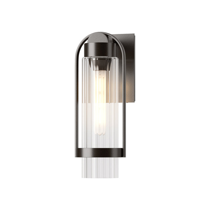 Alcove Outdoor Wall Light in Oil Rubbed Bronze/Clear Glass (Small).