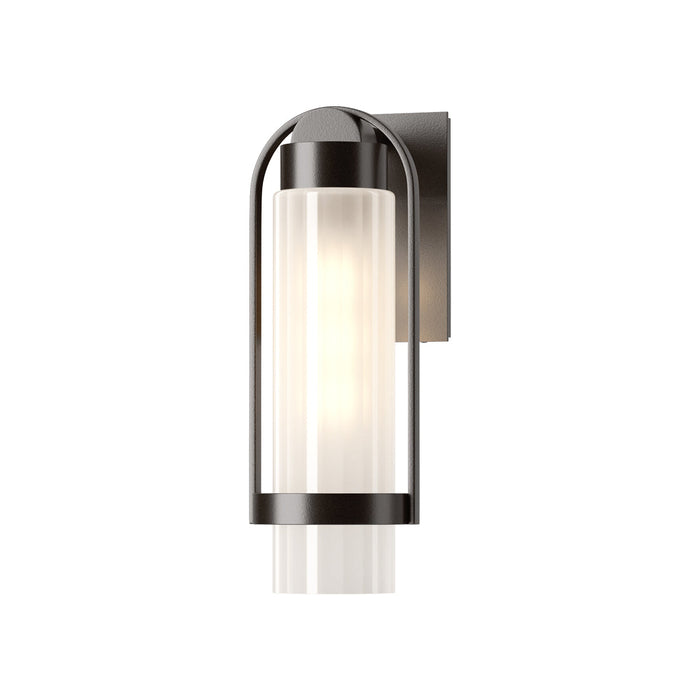 Alcove Outdoor Wall Light in Oil Rubbed Bronze/Frosted Glass (Small).