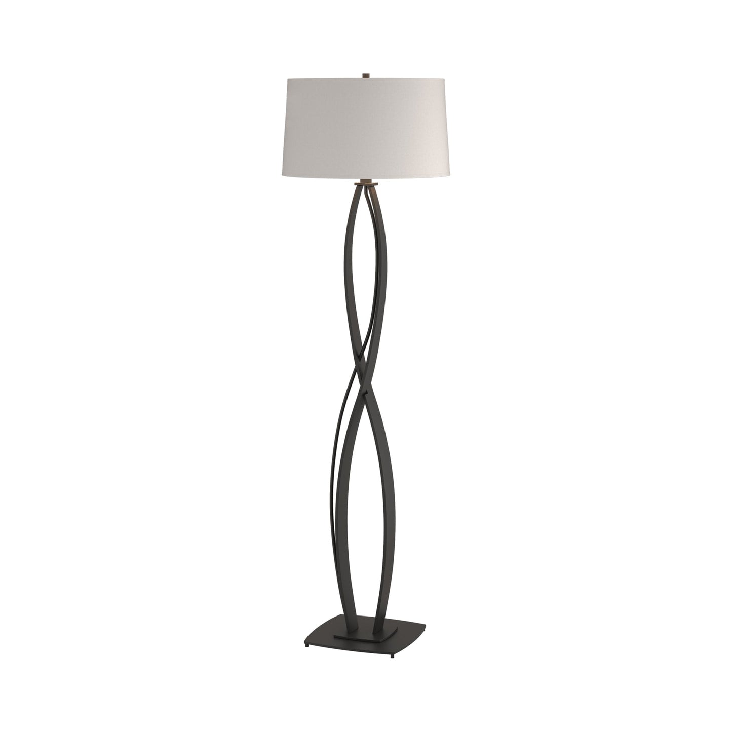 Almost Infinity Floor Lamp in Black (Flax).