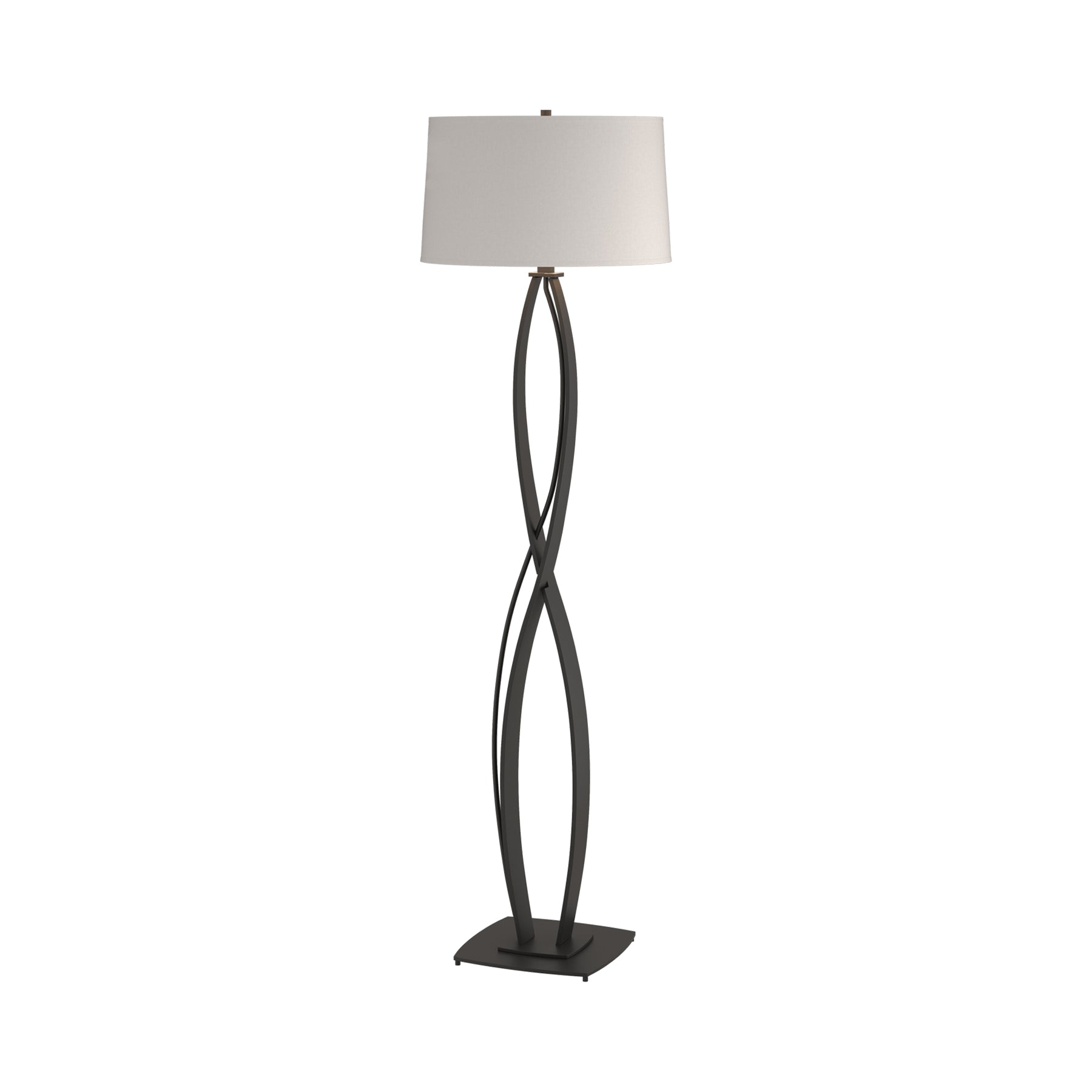 Almost Infinity Floor Lamp in Black (Flax).