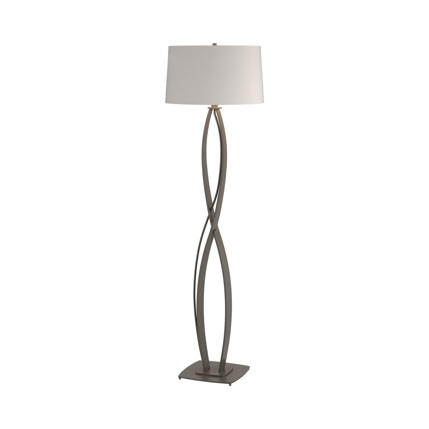 Almost Infinity Floor Lamp in Dark Smoke (Flax).
