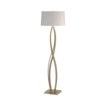Almost Infinity Floor Lamp in Soft Gold (Flax).