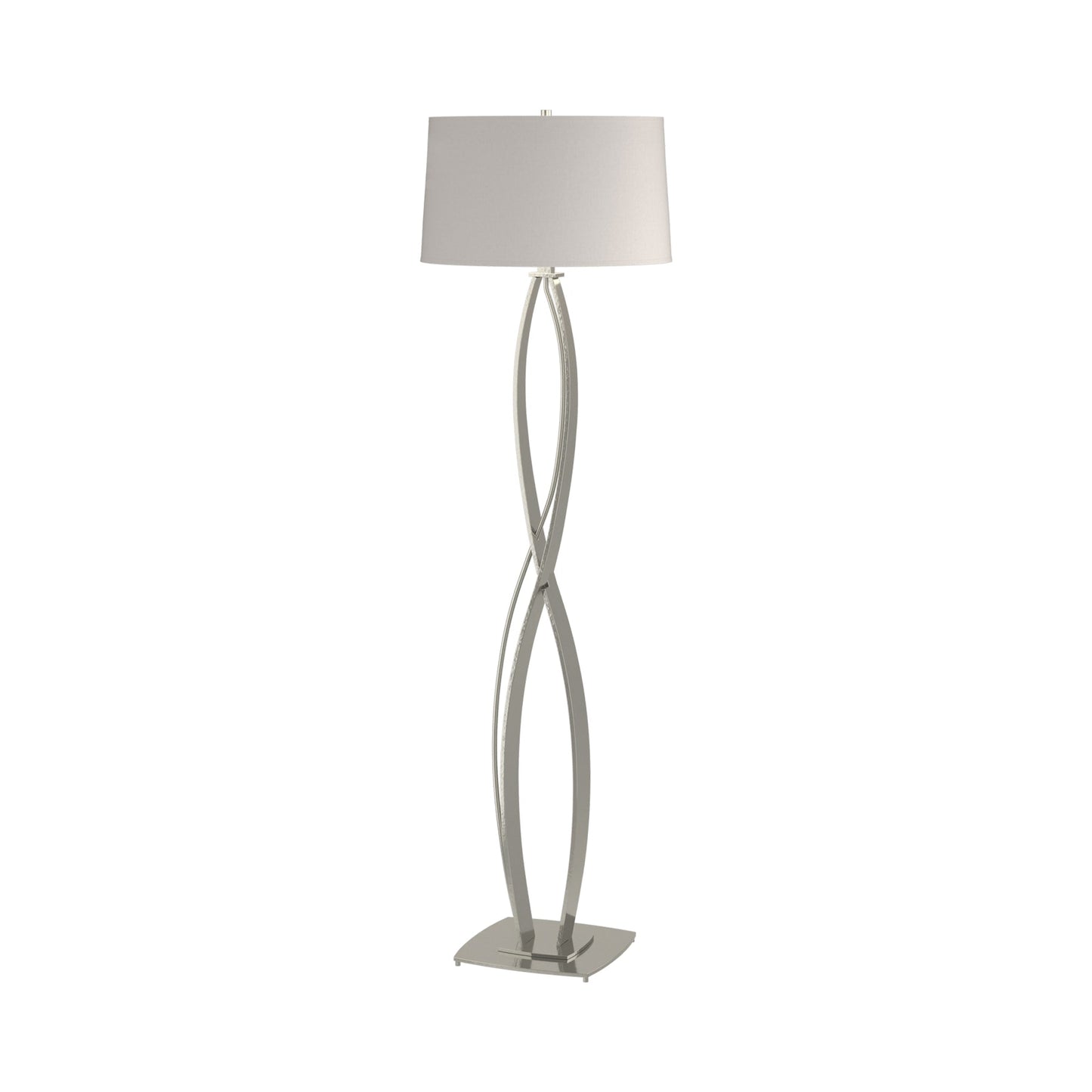 Almost Infinity Floor Lamp in Sterling (Flax).