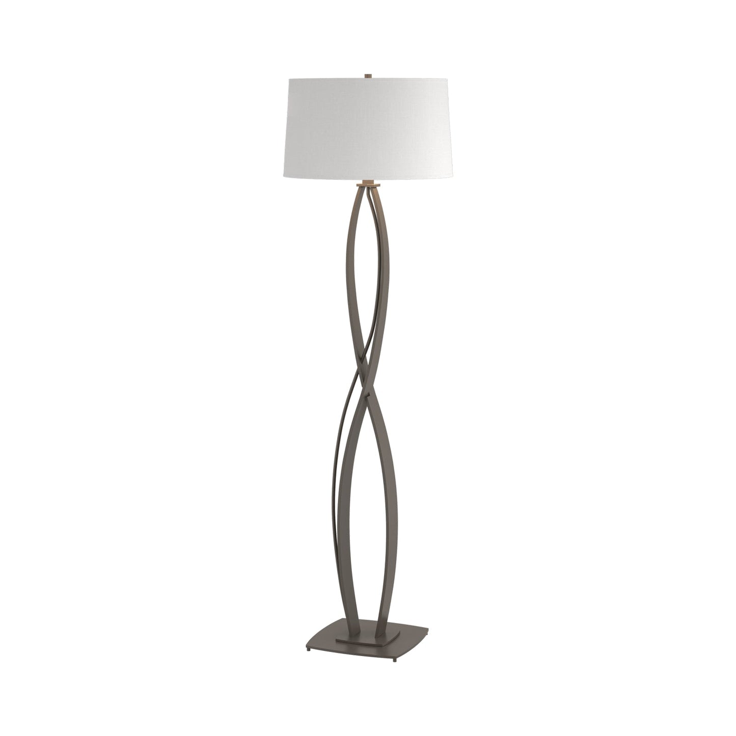 Almost Infinity Floor Lamp in Dark Smoke (Natural Anna).