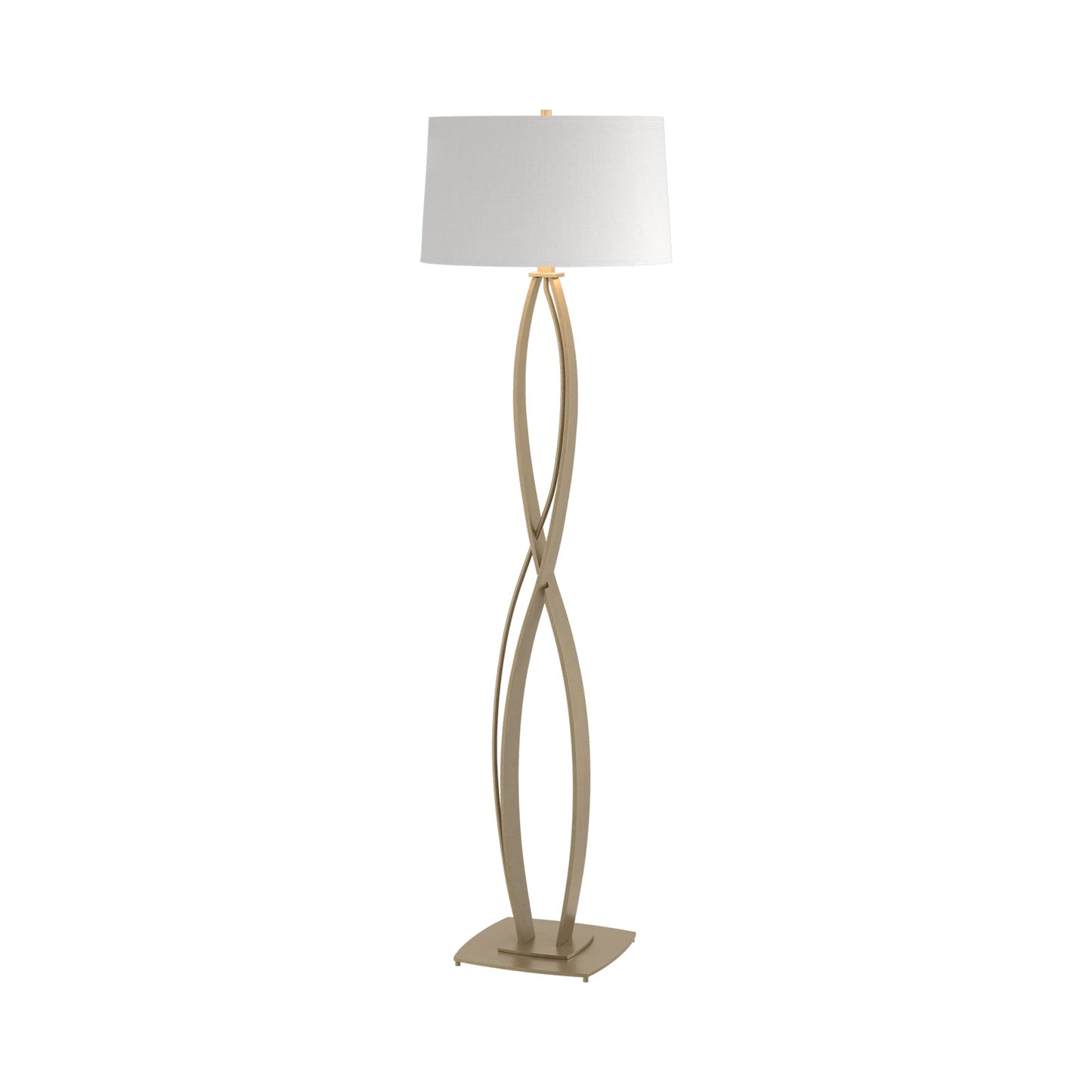 Almost Infinity Floor Lamp in Soft Gold (Natural Anna).