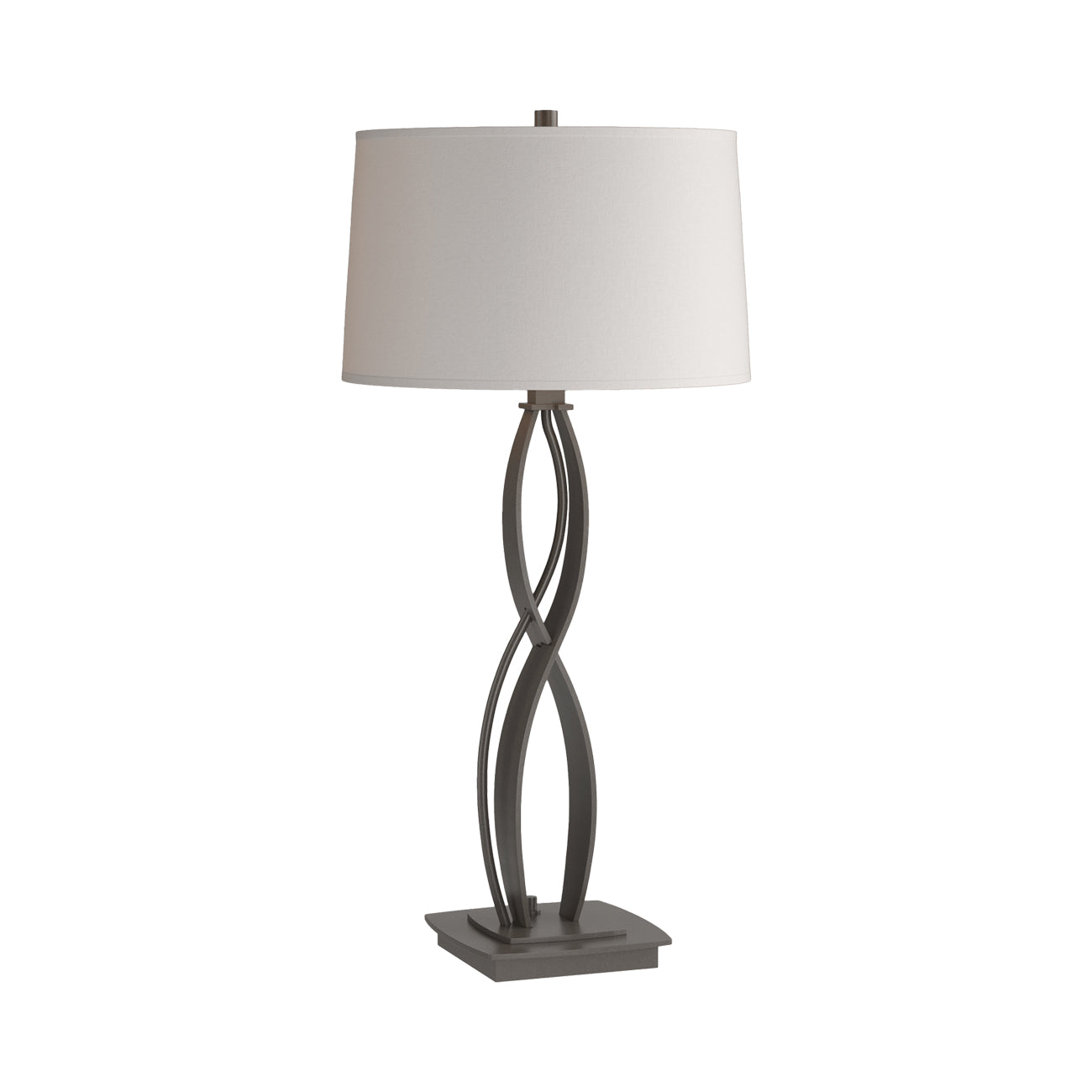 Almost Infinity Table Lamp in Dark Smoke (Flax - 27-Inch).