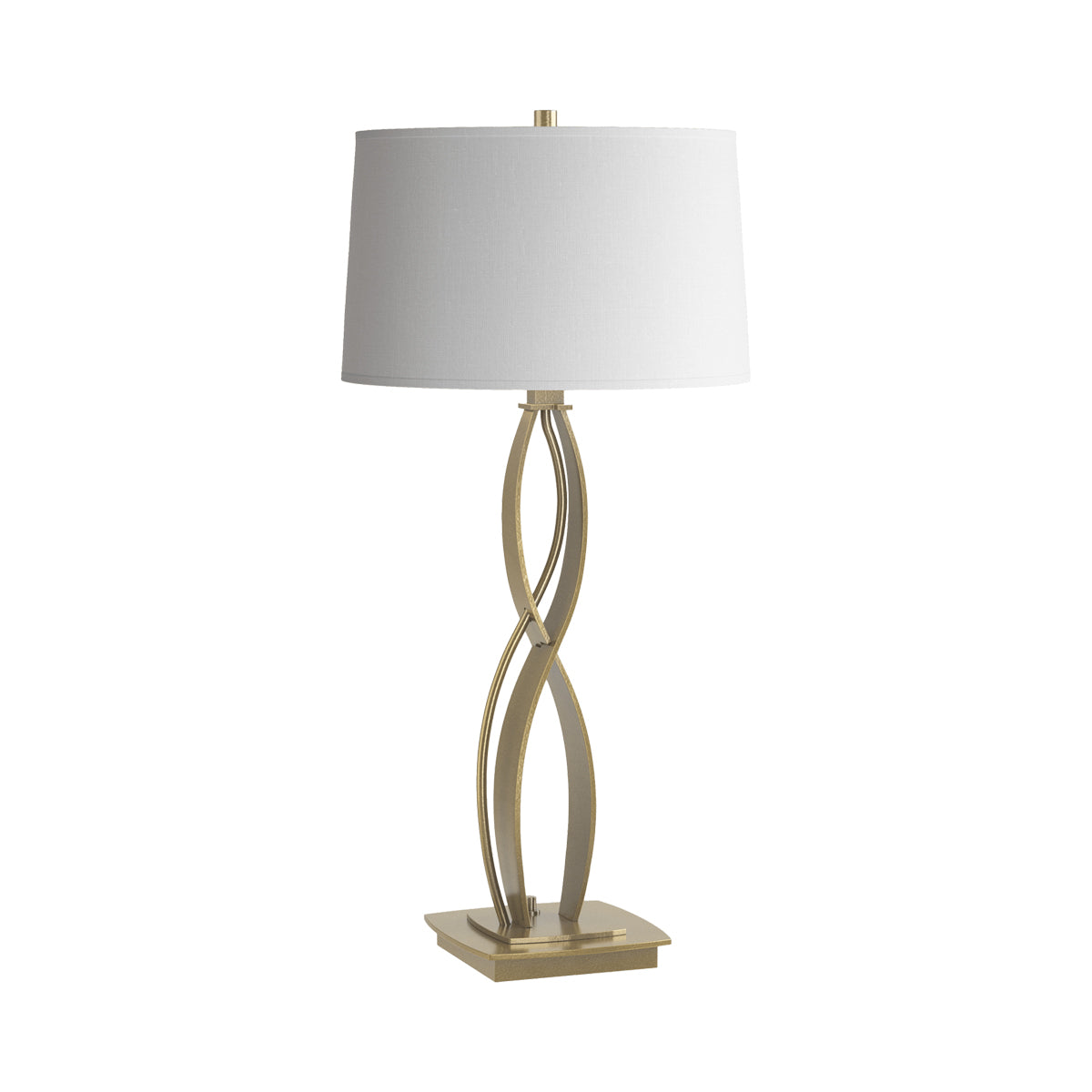 Almost Infinity Table Lamp in Modern Brass (Natural Anna - 27-Inch).
