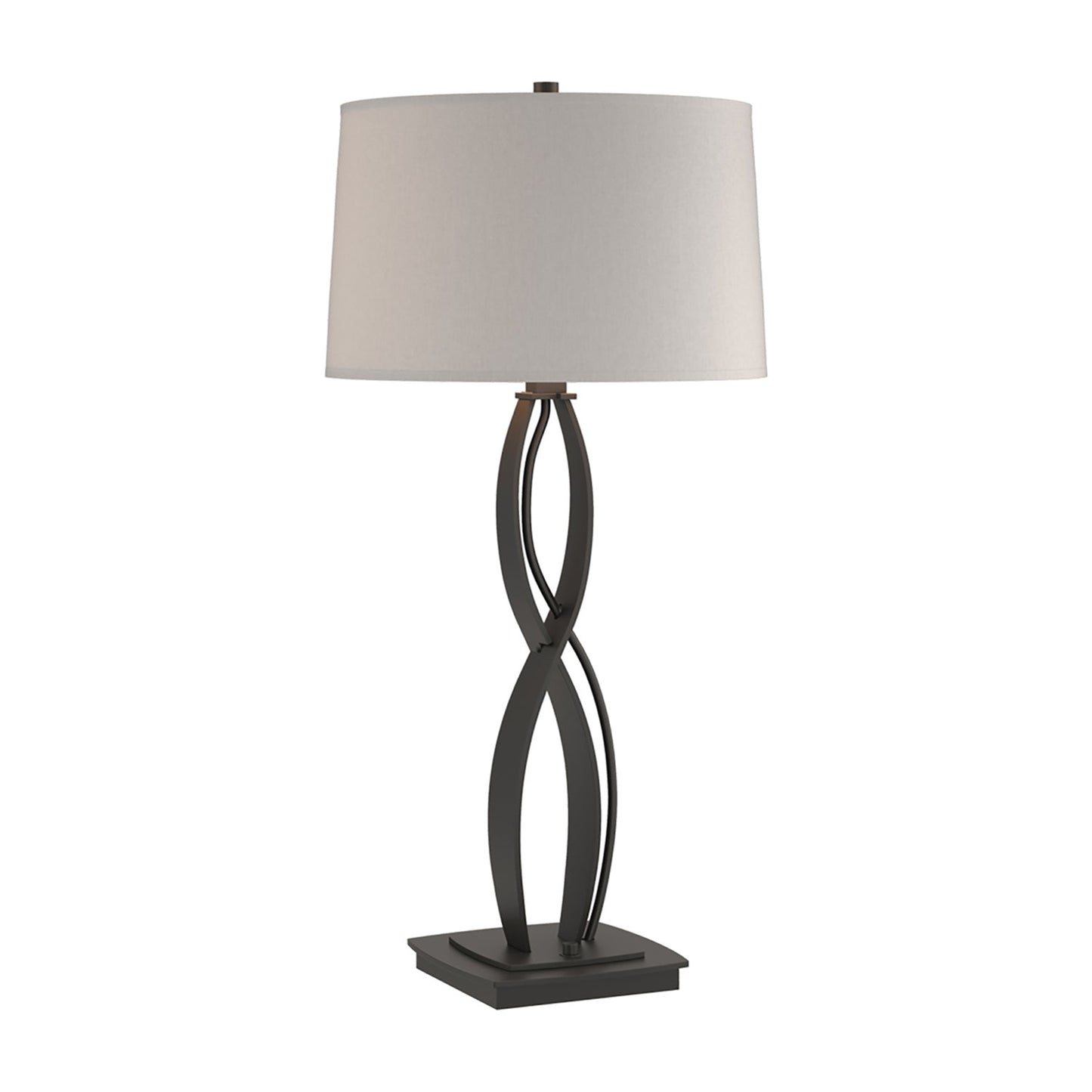 Almost Infinity Table Lamp in Black (Flax - 31-Inch).