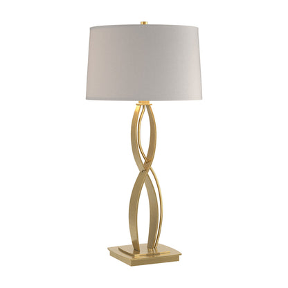Almost Infinity Table Lamp in Modern Brass (Flax - 31-Inch).